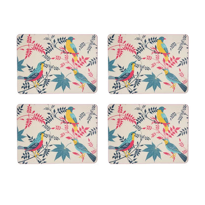 RHS Birds Set of 4 Placemats - Stone