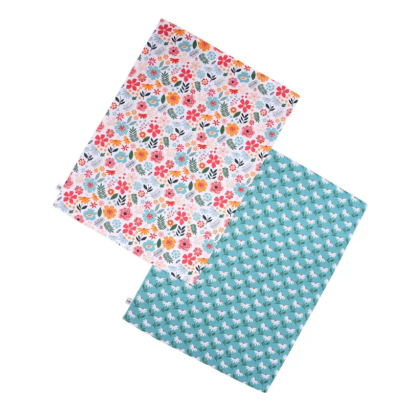 RHS Cottage Garden Organic Cotton Set 2 Tea Towels