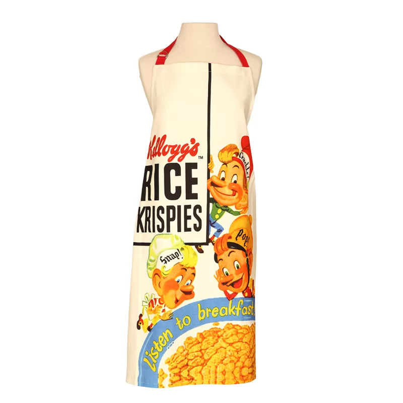 Vintage Kelloggs Rice Crispies Snap Crackle & Pop Adult Apron