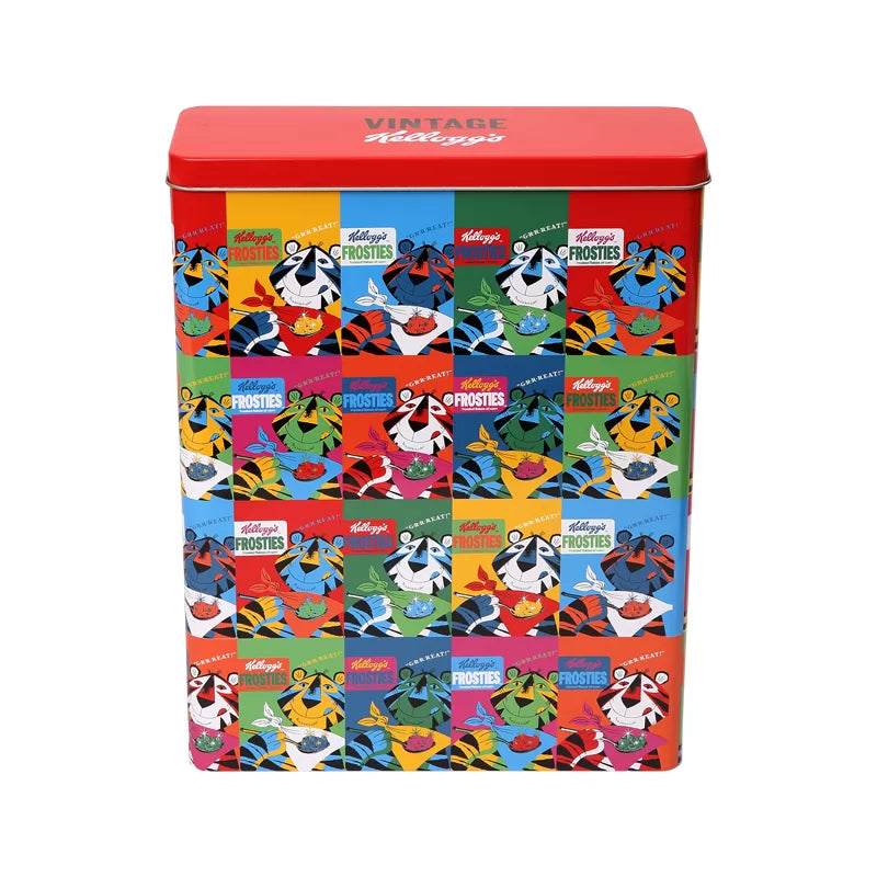 Vintage Kelloggs Pop Art Frosties Large Storage Tin
