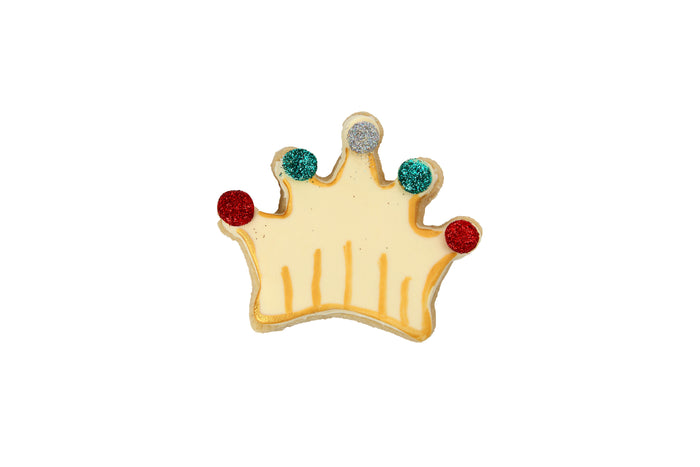 9.5cm Crown Cookie Cutter - Purple