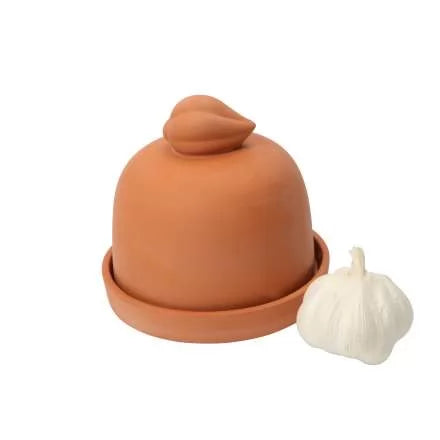 Terracotta Garlic Baker with Lid