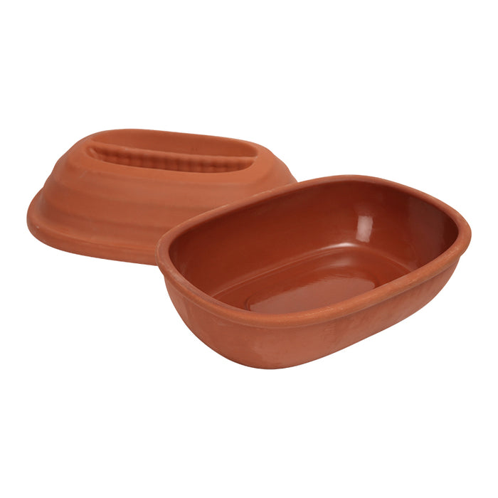 Terracotta Chicken Roaster with Lid