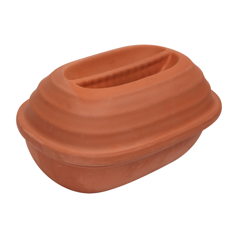 Terracotta Chicken Roaster with Lid