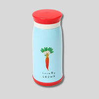 RHS Home Grown stainless steel children’s drinks bottle with carrot design


