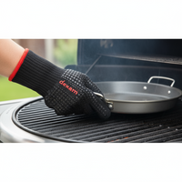Heat Resistant Grilling Glove - Black