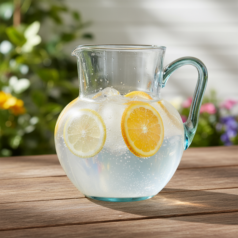 CellarDine 2.4L Recycled Glass Jug - Clear