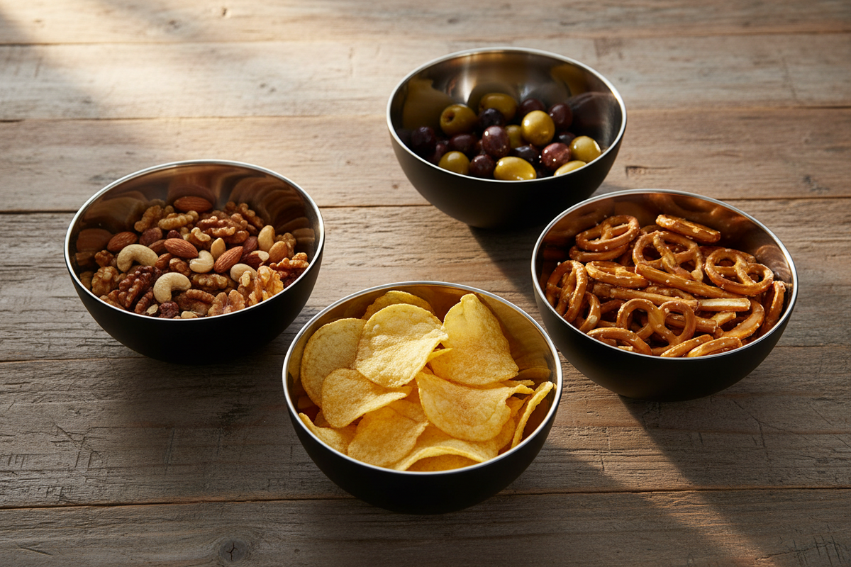 Set of 4 12cm Stainless Steel Mixing Bowls