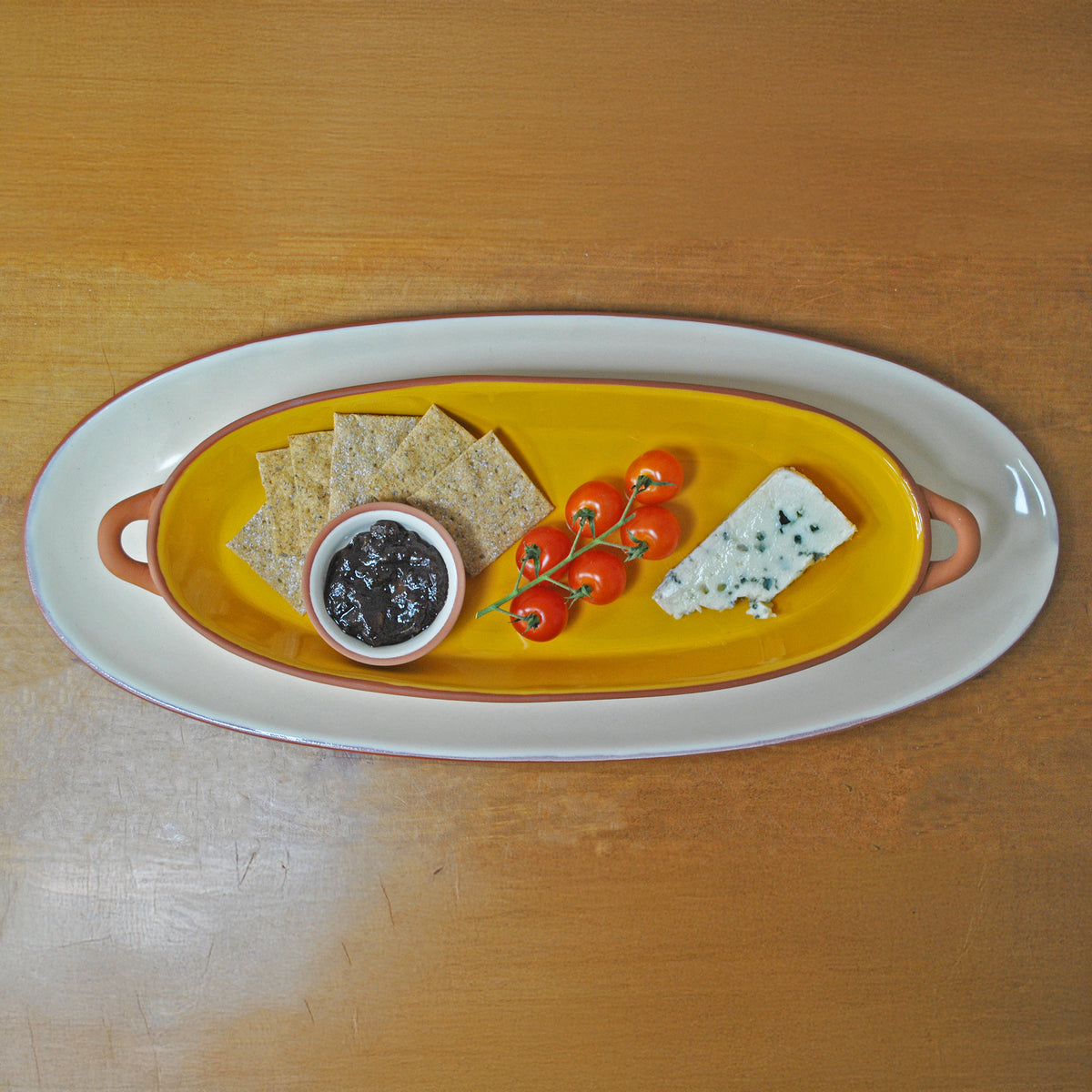 Sintra Glazed Terracotta Oval Baking Dish